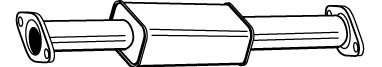 WALKER 22317 Middle Silencer
